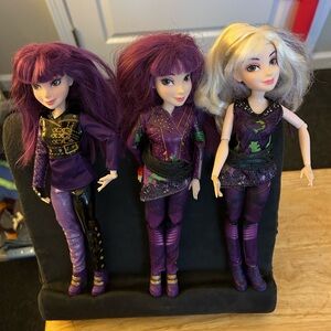 Lot of 3 -Mal from the Disney movie descendants 3.